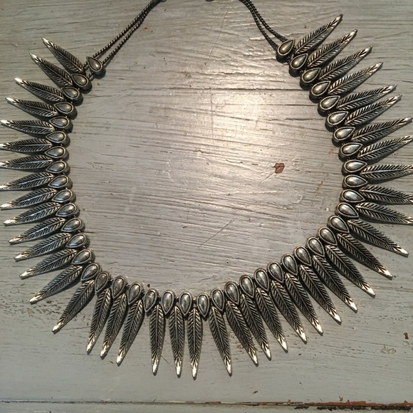 Silver like Mexican style necklace - Picture 1 of 3